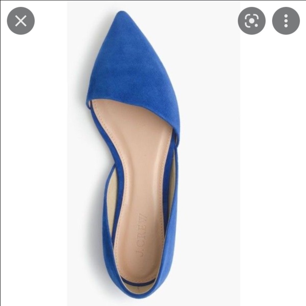 JCREW SLOAN DORSAY real suede nreal  leather sole 2 piece flats NWT SIZE…